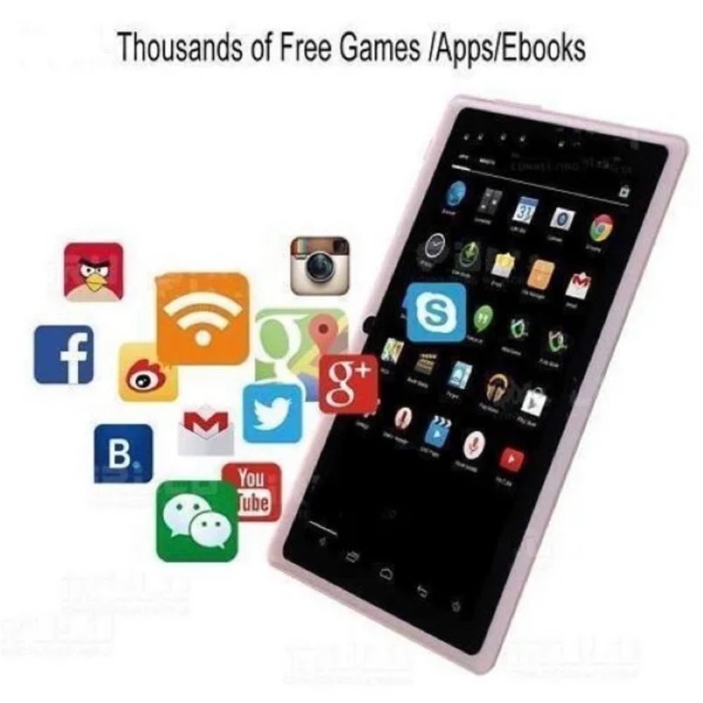 Kids Tablet PC 7in Android 4.4 Touch screen Dual Camera 1.5GHZ Wi-Fi-Brand New